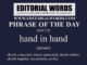 Phrase of the Day (hand in hand)-26OCT22