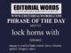 Phrase of the Day (lock horns with)-28OCT22