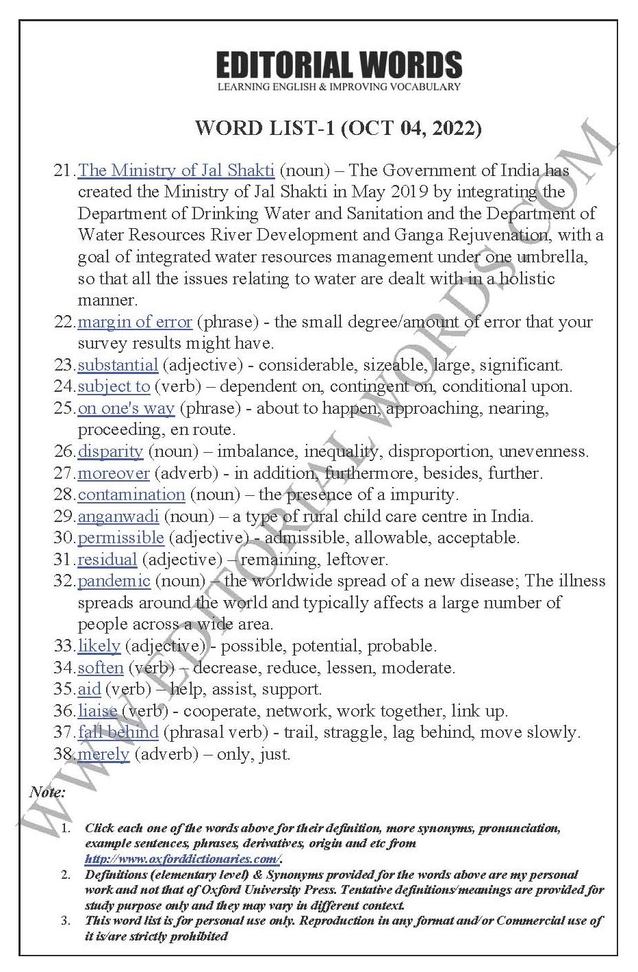 The Hindu Editorial (Making every drop count) – Oct 04, 2022