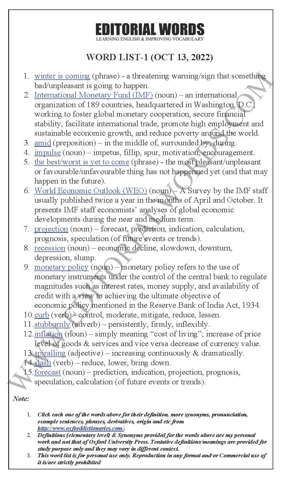 The Hindu Editorial (Winter is coming) – Oct 13, 2022