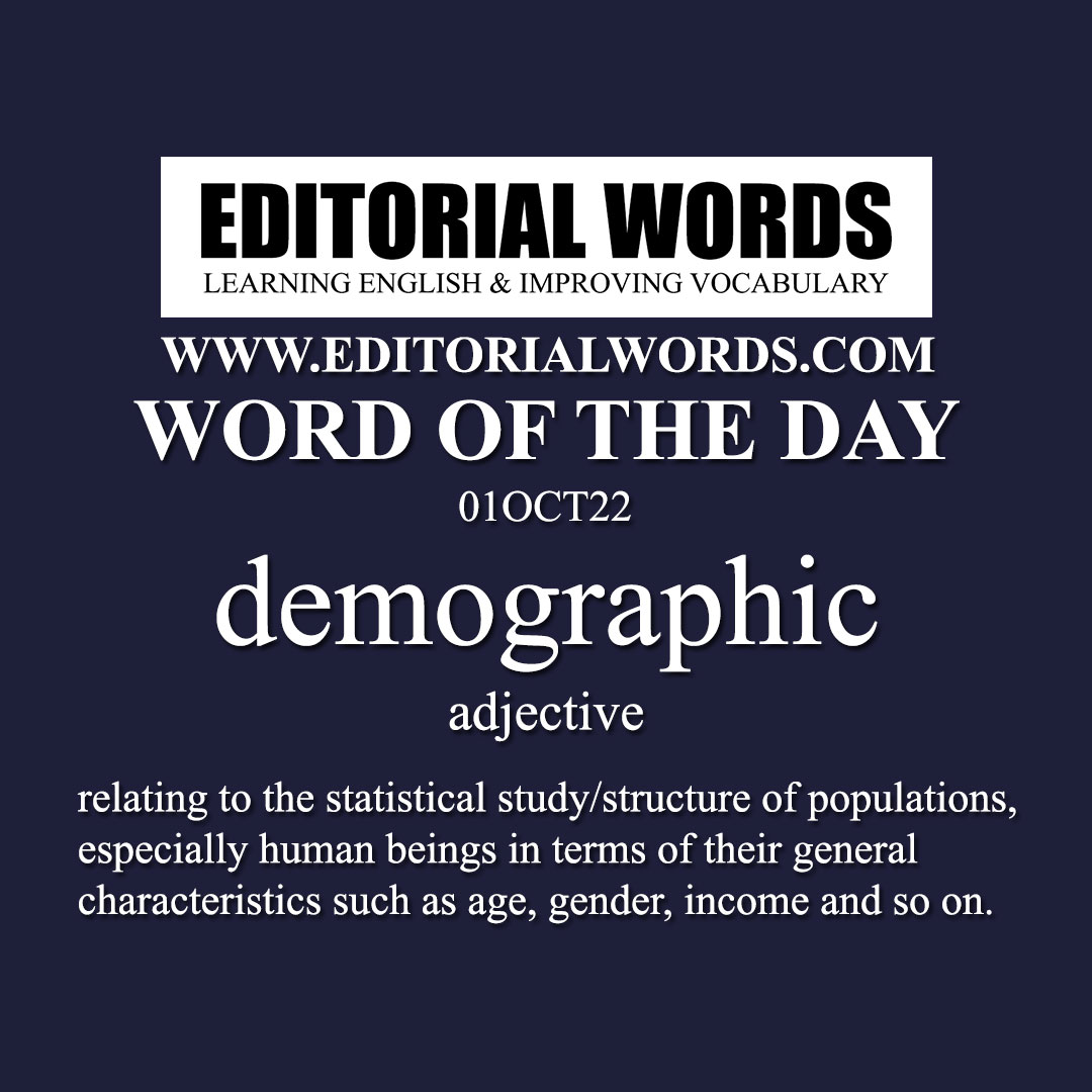 Word of the Day (demographic)-01OCT22