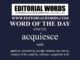 Word of the Day (acquiesce)-07OCT22