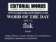 Word of the Day (flak)-24OCT22