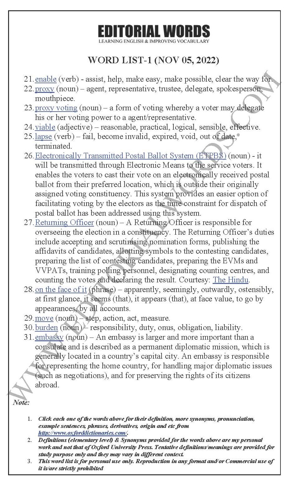 The Hindu Editorial (Remote voting) – Nov 05, 2022