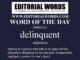 Word of the Day (delinquent)-09NOV22