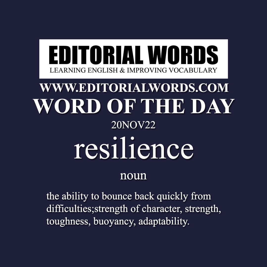 Word of the Day (resilience)-20NOV22