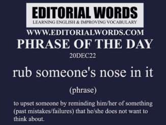 Phrase of the Day (rub someone's nose in it)-20DEC22