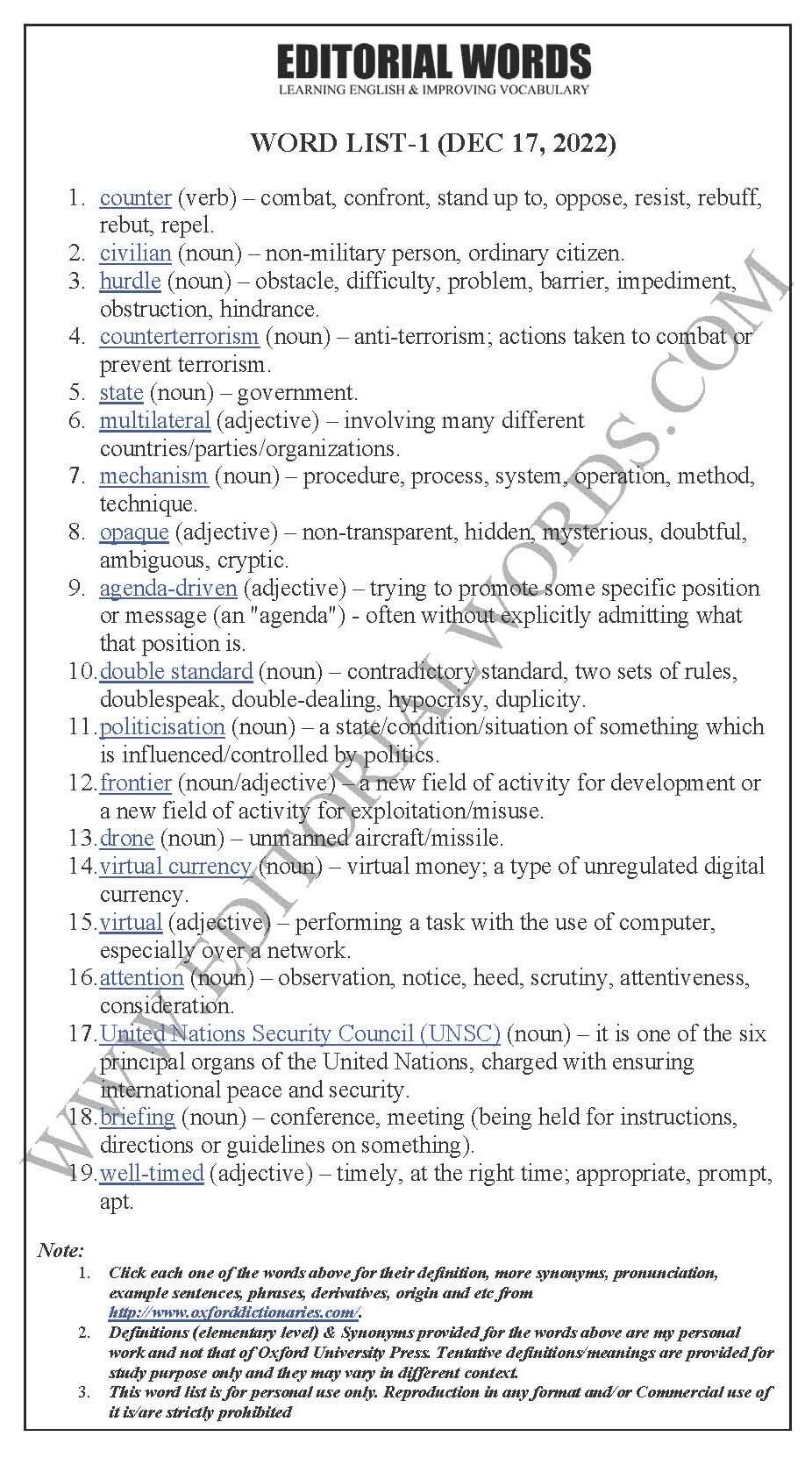 The Hindu Editorial (Countering terror) – Dec 17, 2022