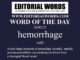 Word of the Day (hemorrhage)-26DEC22