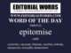 Word of the Day (epitomise)-29NOV22