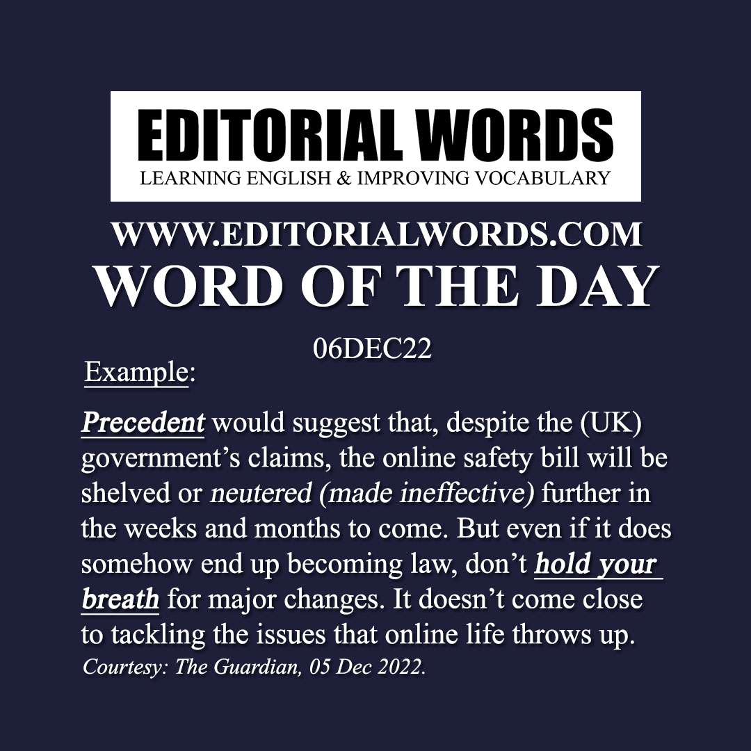 Word of the Day (precedent)-06DEC22