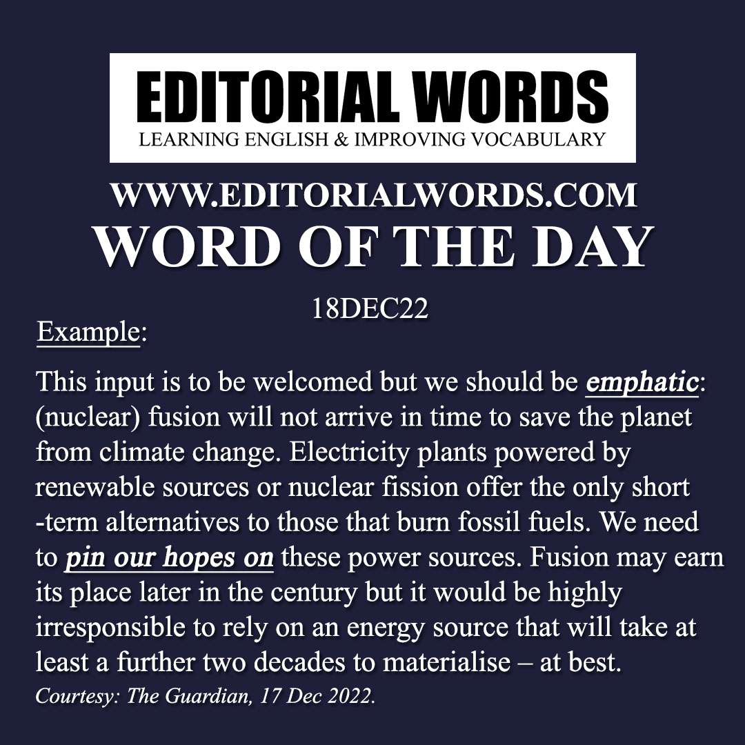 Word of the Day (emphatic)-18DEC22