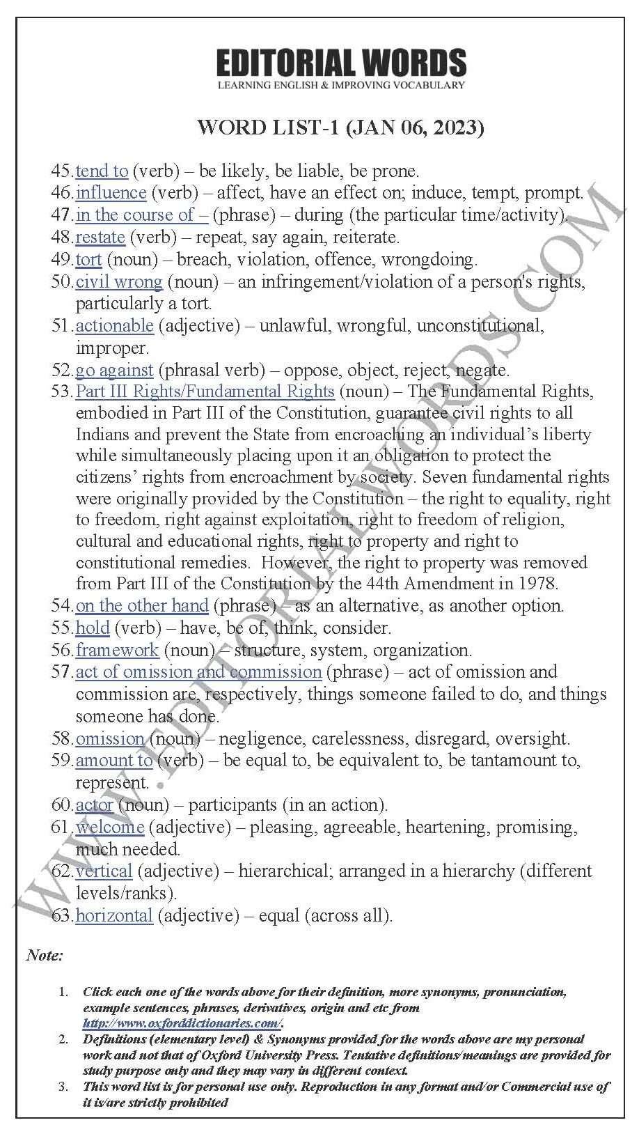 The Hindu Editorial (Freedom in authority) – Jan 06, 2023