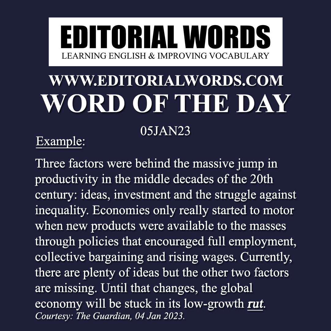 Word of the Day (rut)-05JAN23