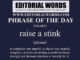 Phrase of the Day (raise a stink)-21MAR23