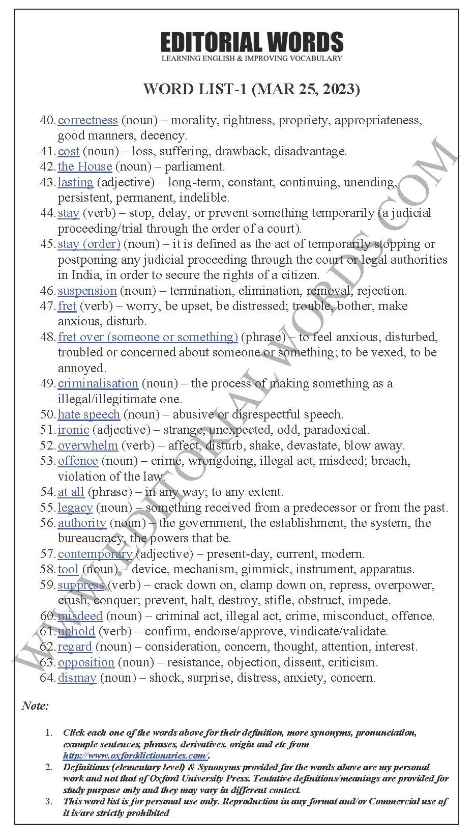 The Hindu Editorial (Chilling effect) – Mar 25, 2023