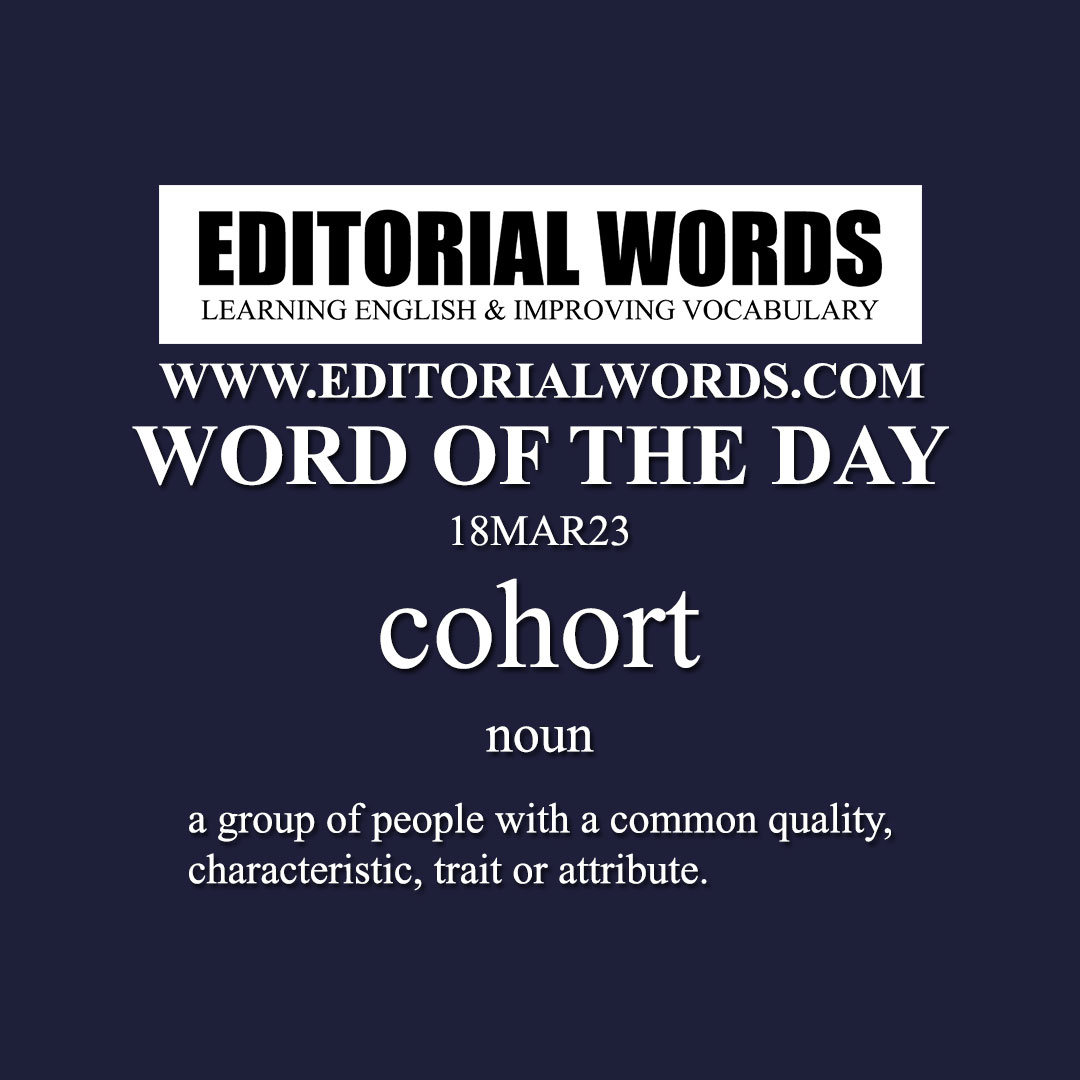 Word of the Day (cohort)-18MAR23