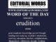 Word of the Day (erudition)-26MAR23