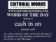 Word of the Day (cash in on)-30MAR23