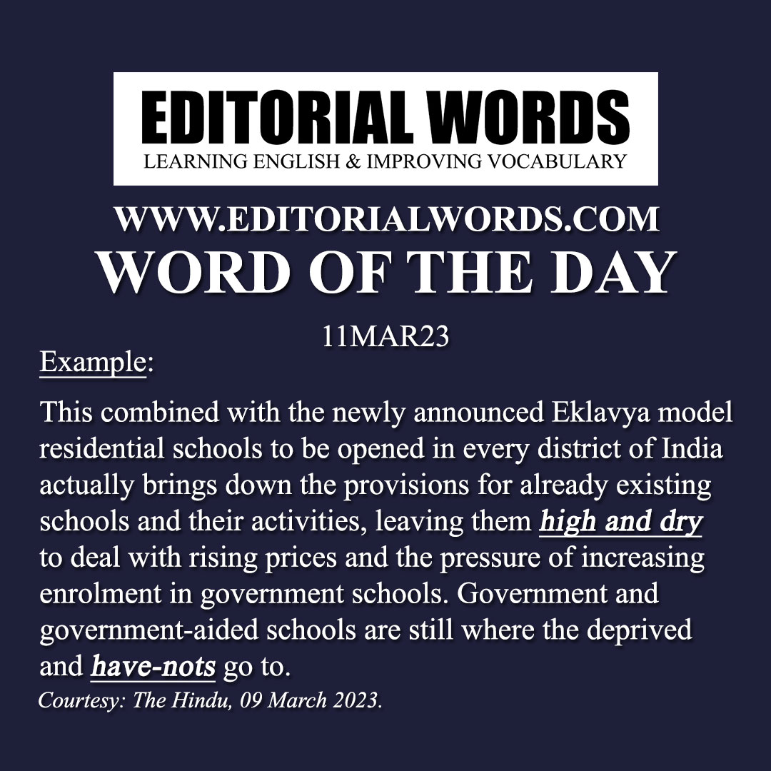 Word of the Day (have-nots)-11MAR23