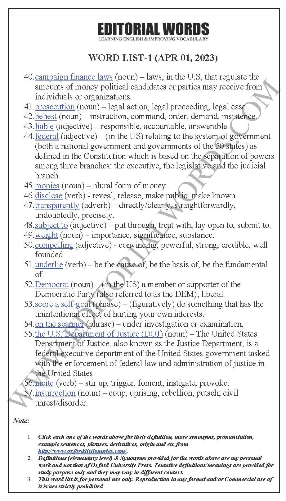 The Hindu Editorial (Debatable indictment) – Apr 01, 2023