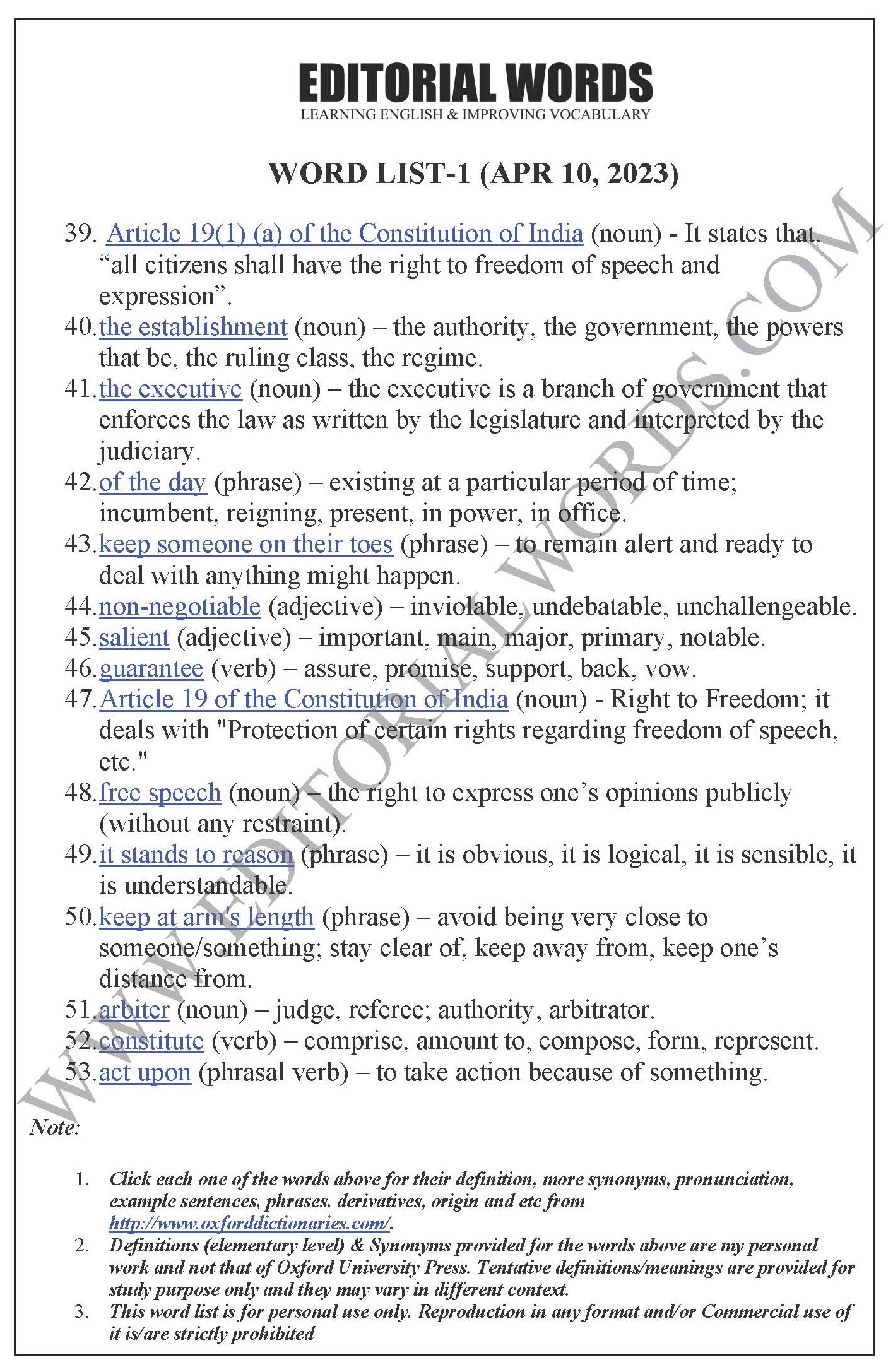 The Hindu Editorial (Draconian rules) – Apr 10, 2023