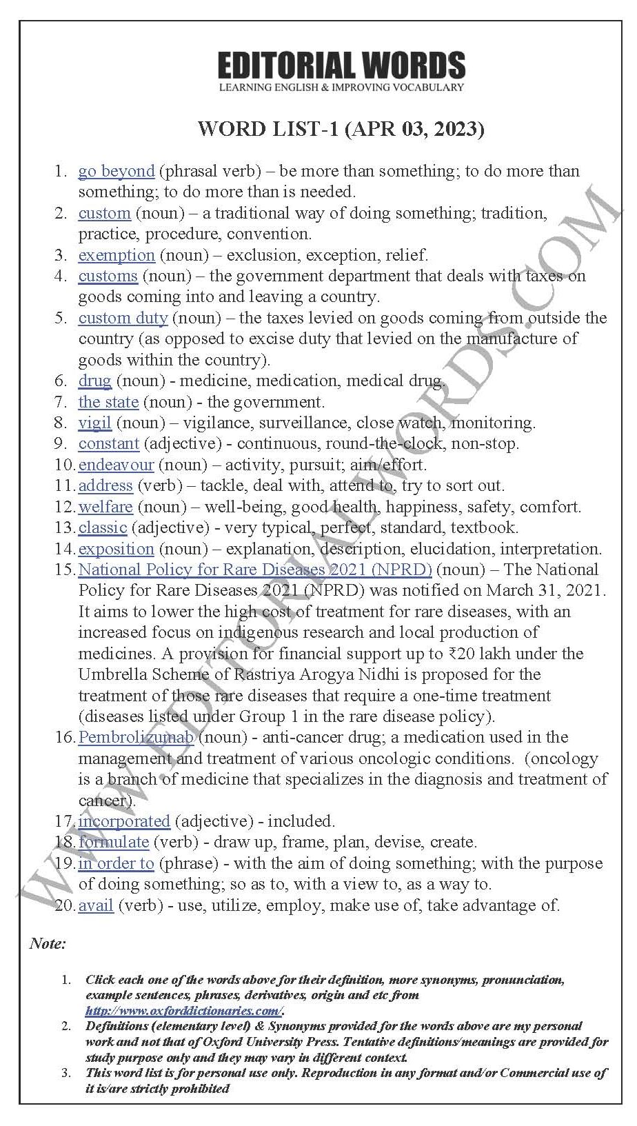 The Hindu Editorial (Going beyond customs) – Apr 03, 2023