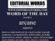 Word of the Day (arcane)-04APR23