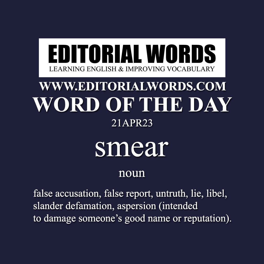 Word of the Day (smear)-21APR23