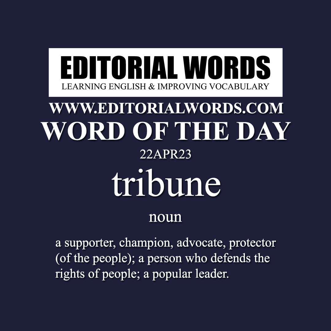 Word of the Day (tribune)-22APR23