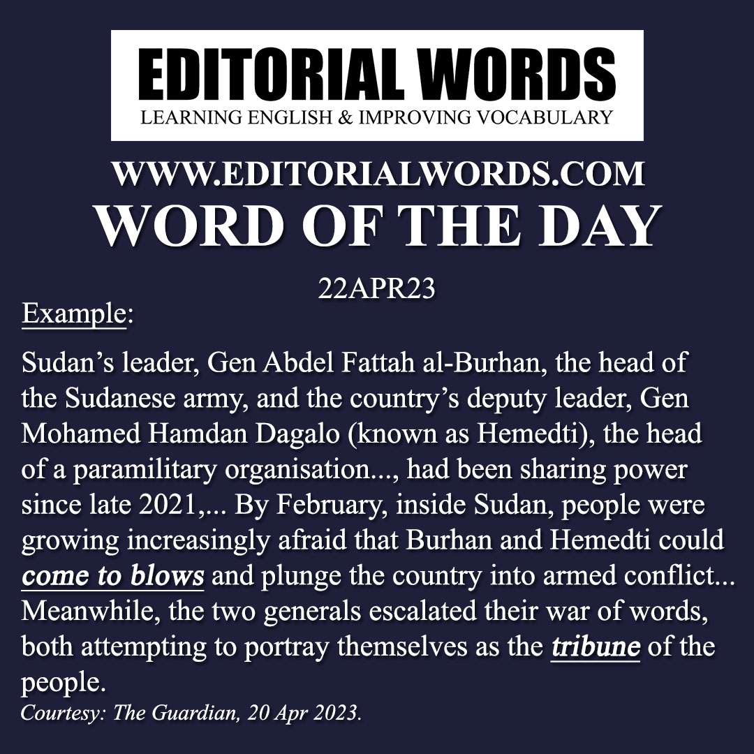 Word of the Day (tribune)-22APR23