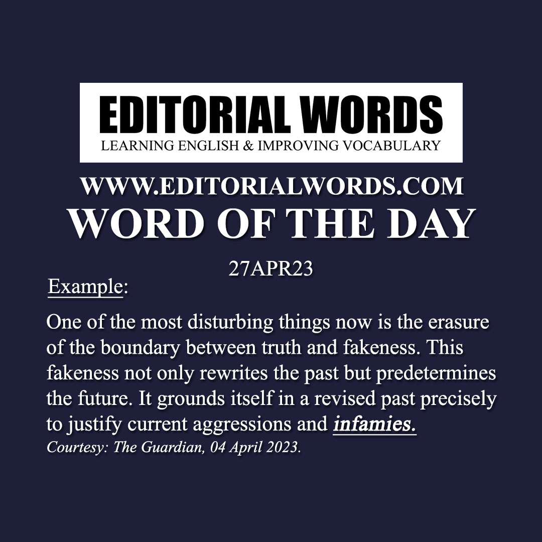 Word of the Day (infamy)-27APR23