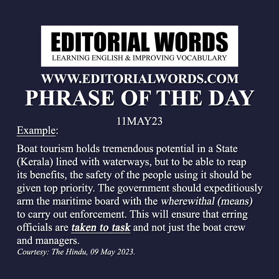 phrase-of-the-day-take-to-task-11may23-editorial-words