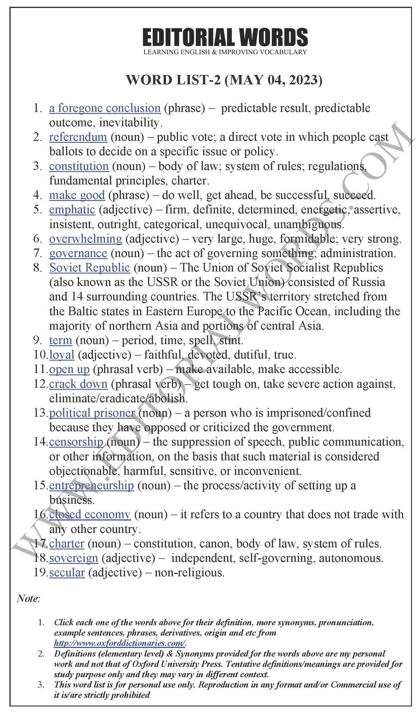 The Hindu Editorial (A foregone conclusion) – May 04, 2023