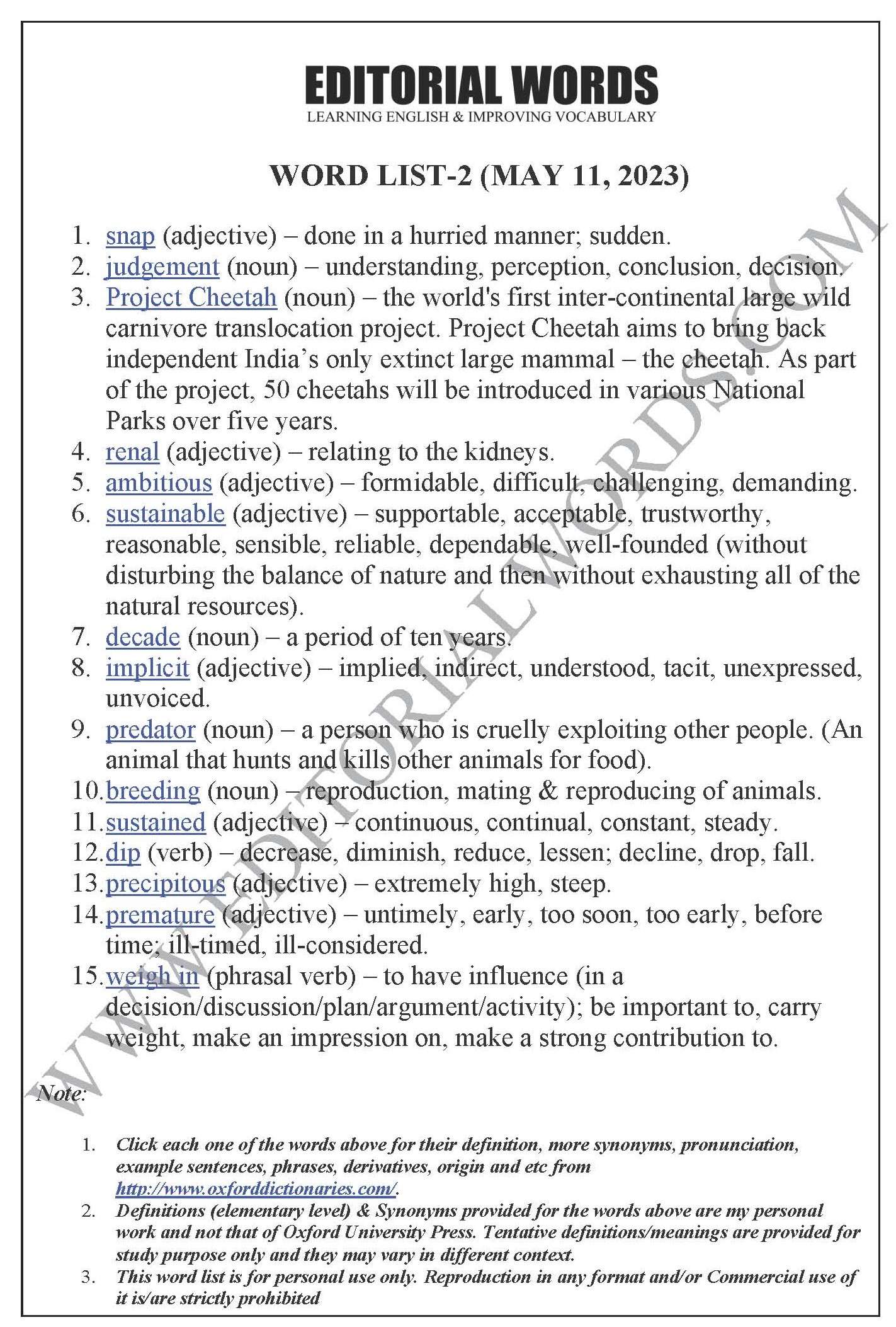 The Hindu Editorial (Snap judgement) – May 11, 2023