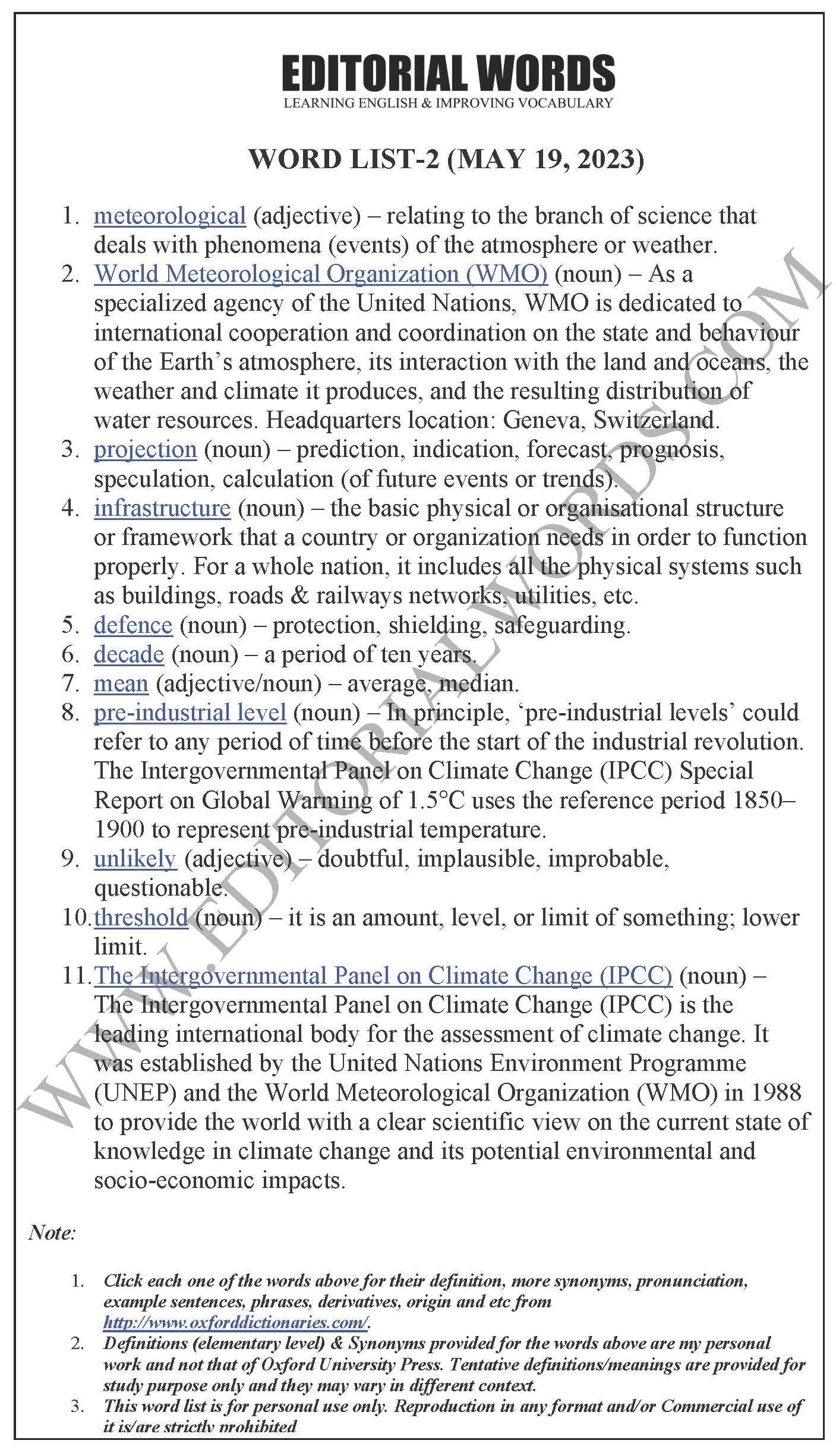 The Hindu Editorial (Warming warning) – May 19, 2023