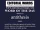 Word of the Day (antithesis)-06MAY23