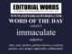 Word of the Day (immaculate)-12MAY23