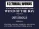 Word of the Day (ominous)-17MAY23