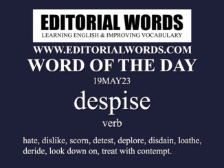 Word of the Day (despise)-19MAY23