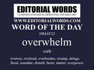 Word of the Day (overwhelm)-20MAY23