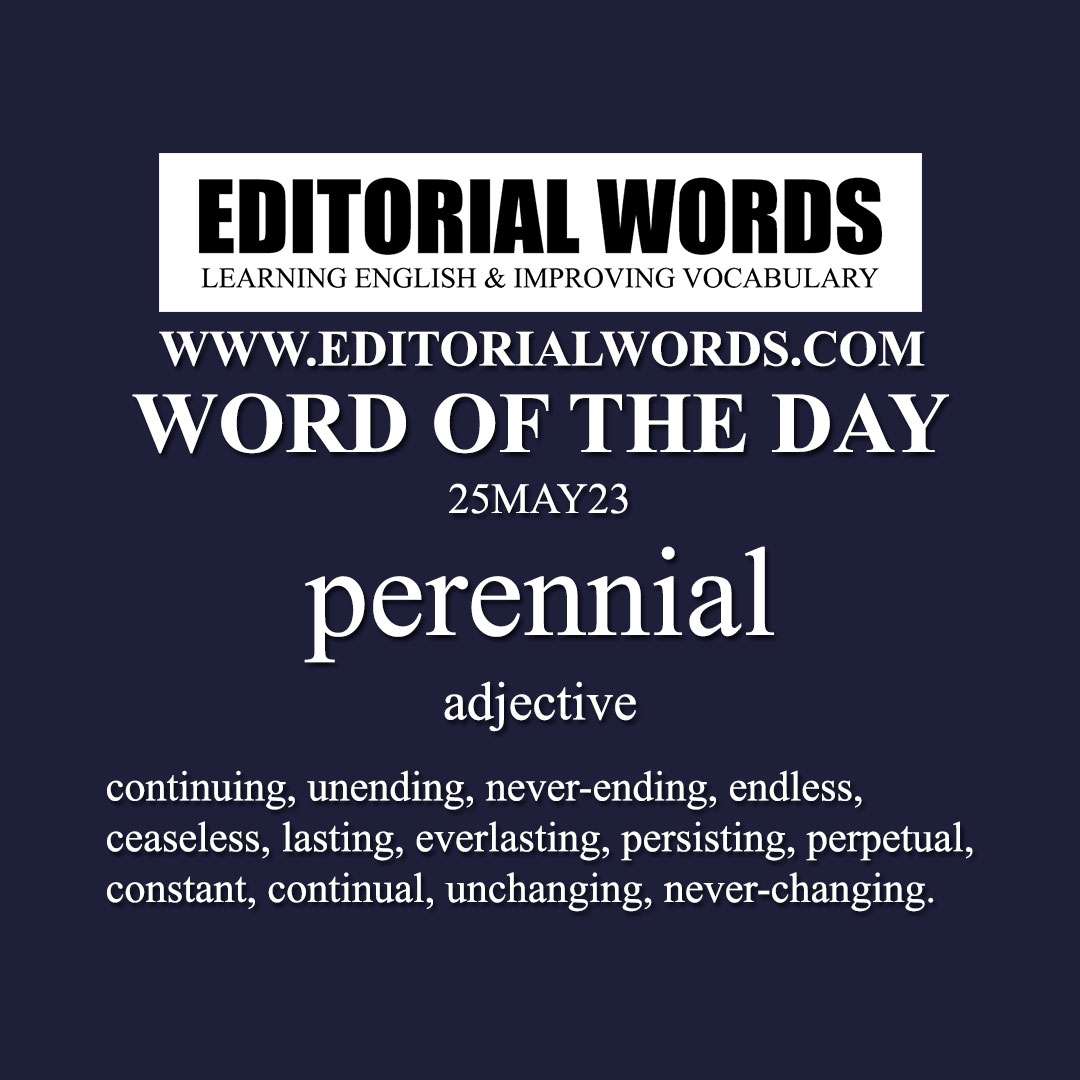 Word of the Day (perennial)-25MAY23