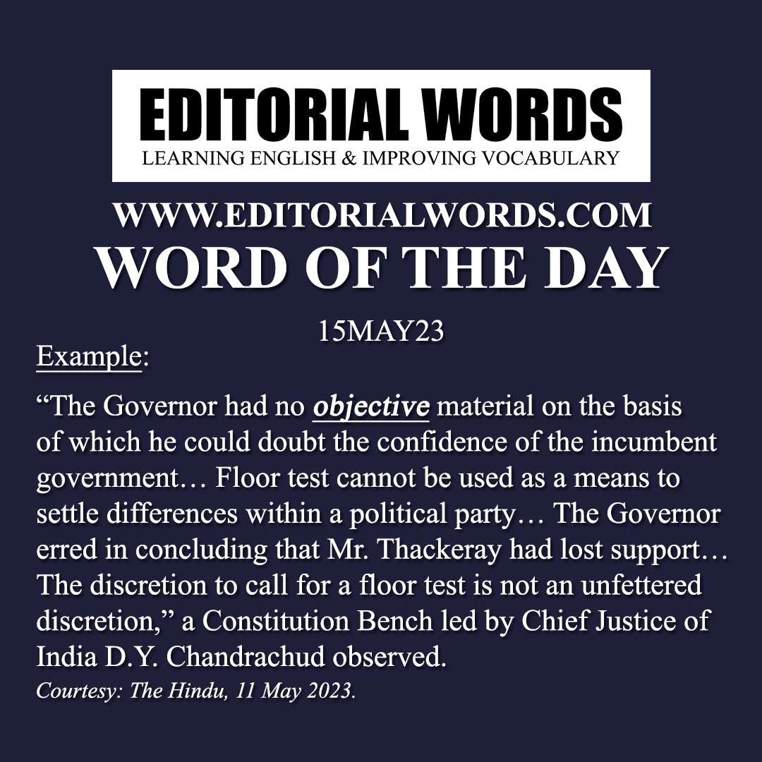 Word of the Day (objective)-15MAY23