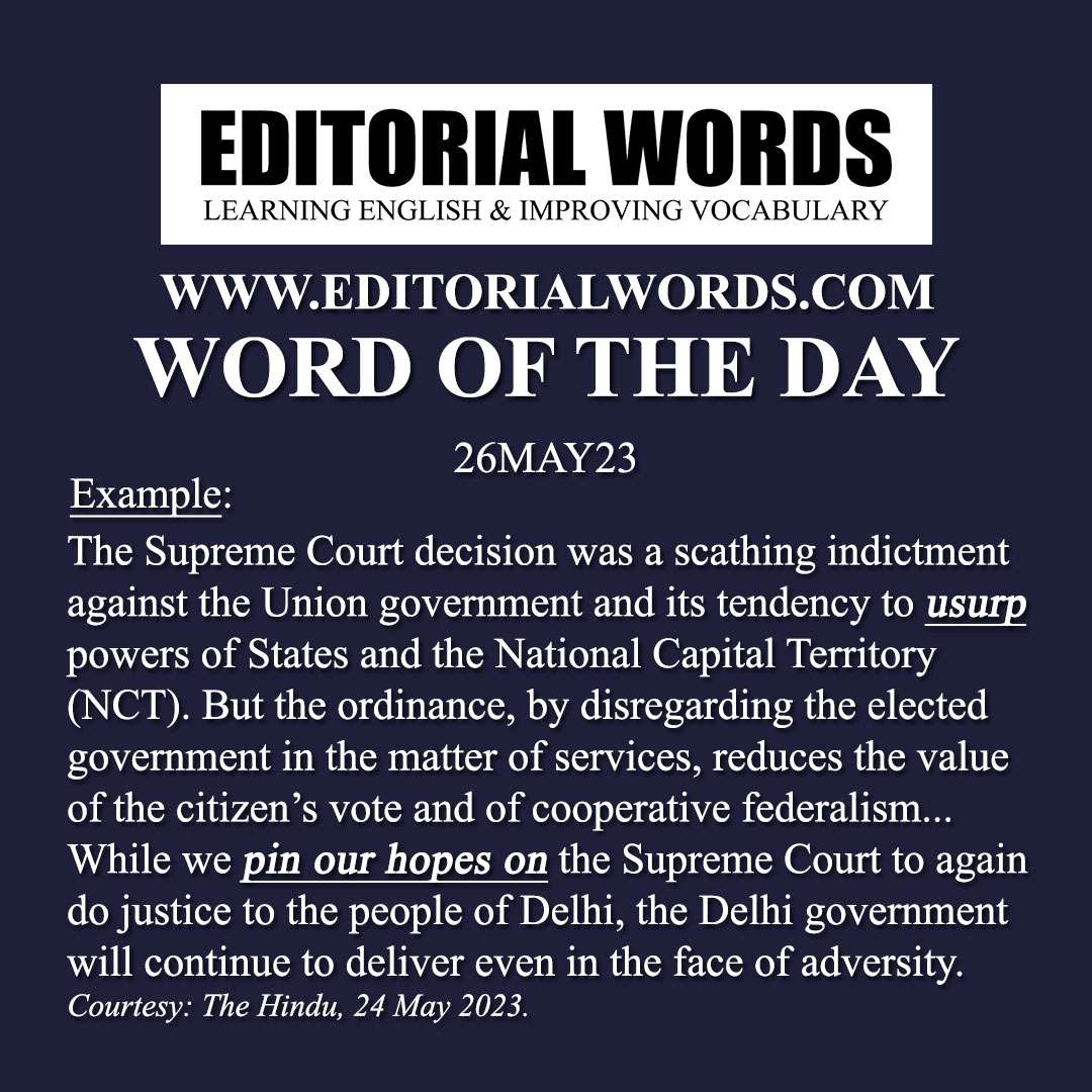 Word of the Day (usurp)-26MAY23