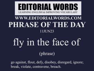 Phrase of the Day (fly in the face of)-11JUN23