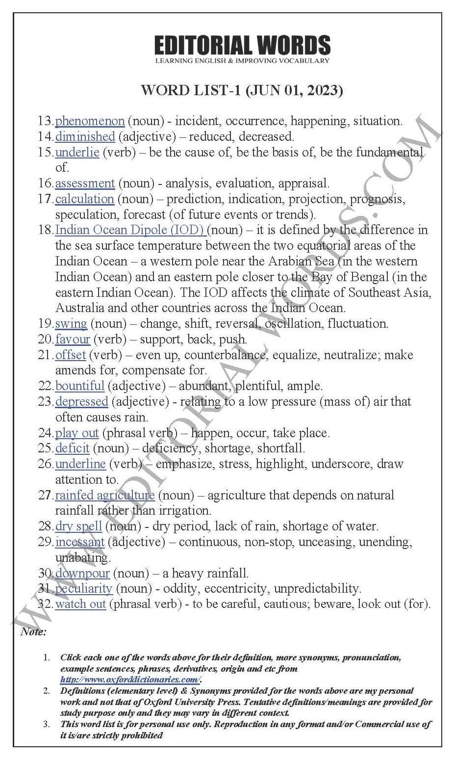 The Hindu Editorial (Uncertain showers) – Jun 01, 2023