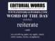 Word of the Day (reiterate)-05JUN23