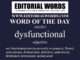 Word of the Day (dysfunctional)-10JUN23