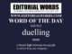 Word of the Day (duelling)-26JUN23