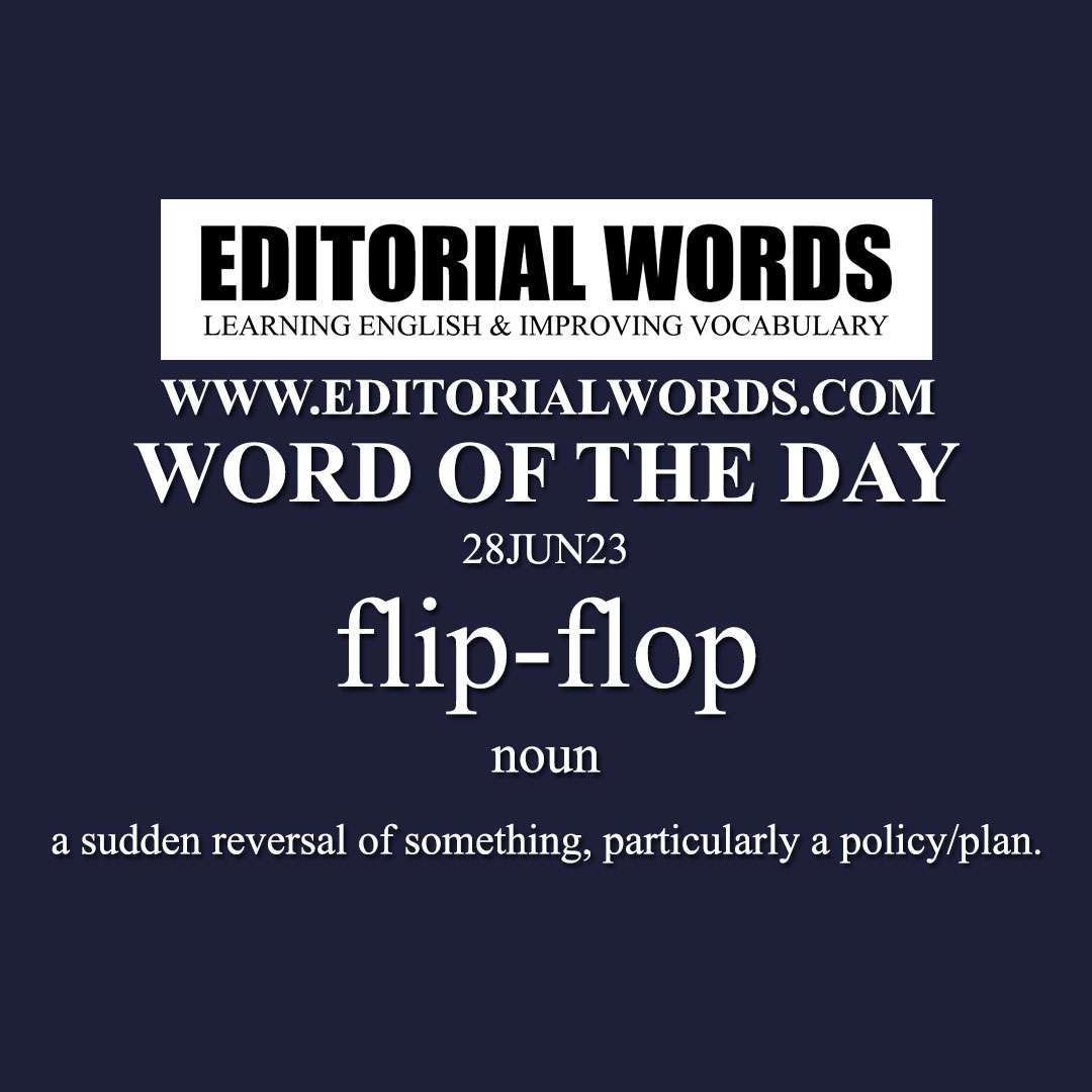 Word of the Day (flip-flop)-28JUN23